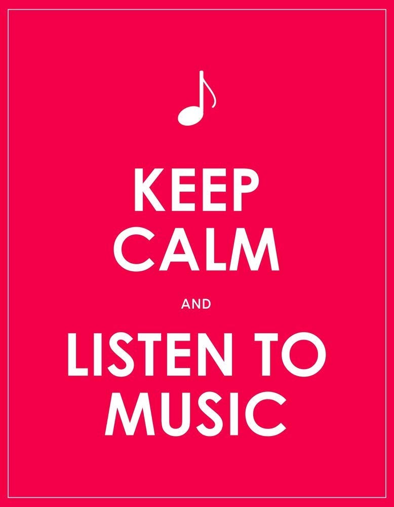 5 Ace keep calm and listen to music Poster Sticker|Inspirational poster|Motivational |Poster about life|Poster for living room,bed room,home,gym,office|self adesive poster - Image 4