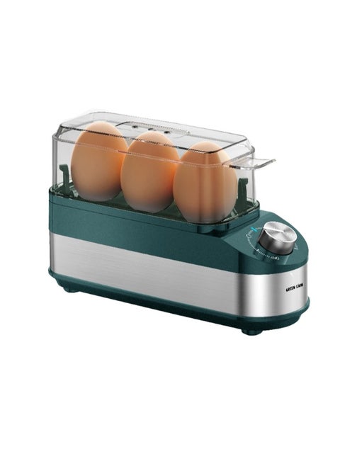Trio Egg Cooker with Auto Shutoff / Rotatory Knob / Non-Stick Coating / BPA-Free Plastic / PP+ Stainless Steel - Green