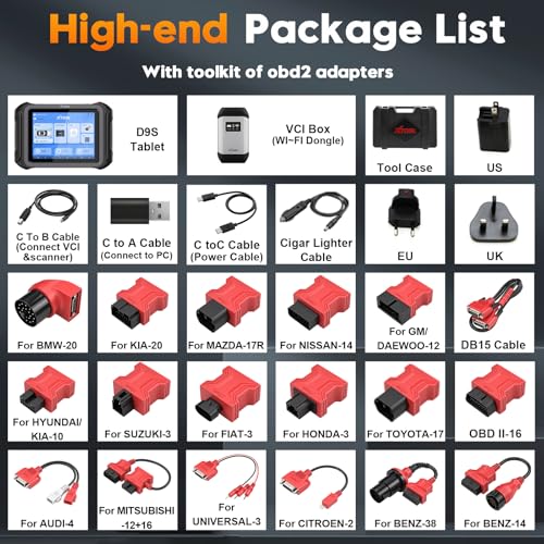 XTOOL D9S Topology Mapping OBD2 Scanner, Wireless ECU Coding & Bidirectional Automotive Diagnostic Scan Tool, PMI for Ford, AI-Assisted, 45+ Resets, 8 PIDs Live Data, FCA, Full System, 3-Year Updates - Image 5