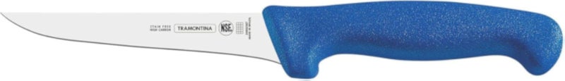 TRAMONTINA Professional Boning Knife for Slicing, Chopping & Dicing â€“ Stainless Steel Blade, Comfortable Handle for High-Performance Kitchen Use â€“ 7-Inch Polypropylene Blue 1 Piece