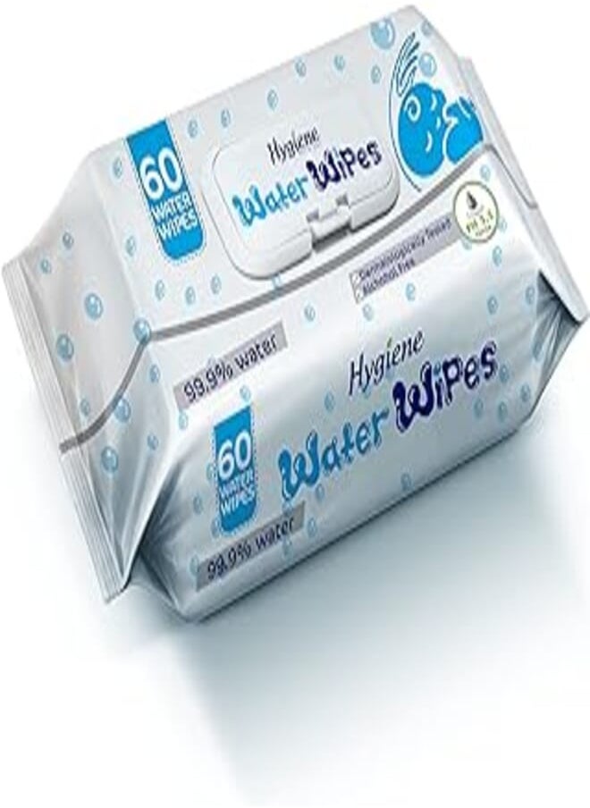 Hygiene baby water wipes, 60 pieces - pzsku/Z83FC0D1C5C7D843FD1C9Z/45/_/1717621906/7a1a2fba-ac43-4f19-94c5-f8e6ae945805