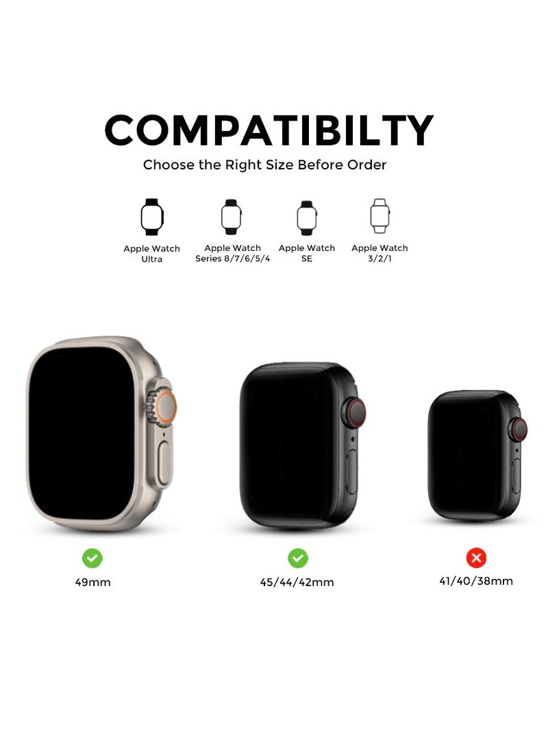 ELTRAZONE Stainless Steel Strap for iWatch 49mm 46mm 45mm 44mm 42mm – Silver Metal Replacement Band for Apple Watch Ultra 3 | Ultra 2 | Ultra | Series 10 9 8 7 SE 6 5 4 3 2 1 – Durable, Adjustable, and Stylish Design - Image 2