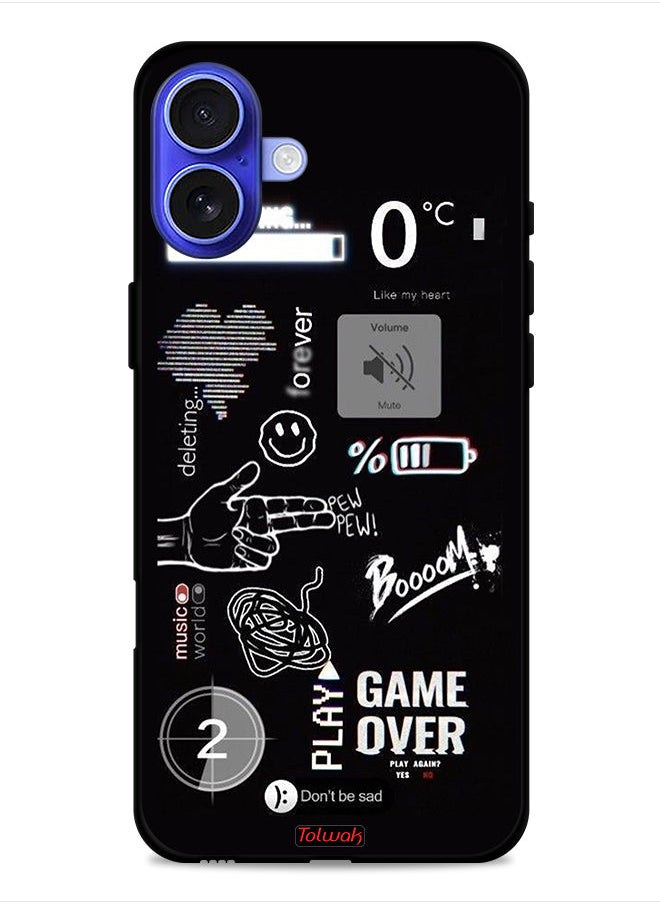 Tolwak - Apple iPhone 16 Plus Protective Case Cover Game Over Pew Pew - Image 1