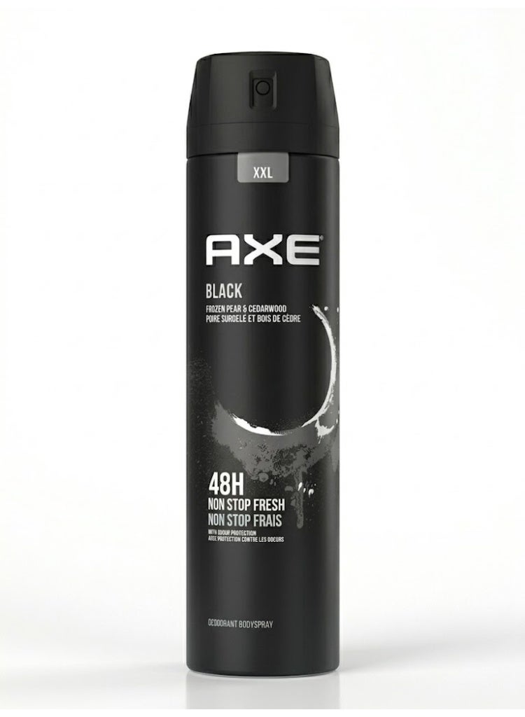 Black 48H Deodorant Body Spray For Men 250 Ml