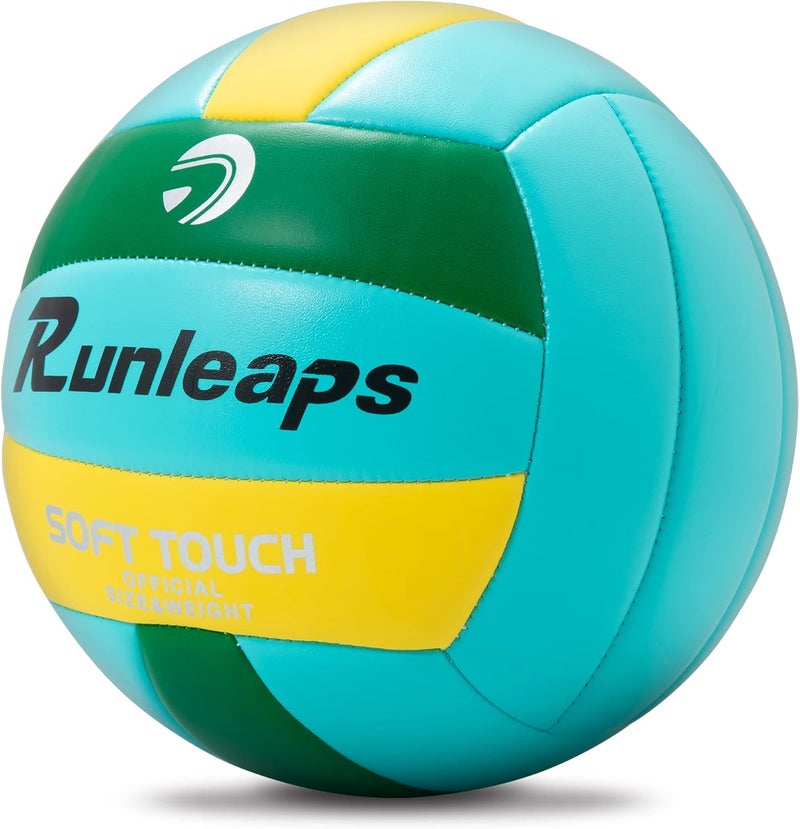 Runleaps Beach Volleyball Official Size 5 Soft Waterproof Volleyball Sand Sports PU Ball for Indoor, Outdoor, Pool, Gym, Training - Image 2