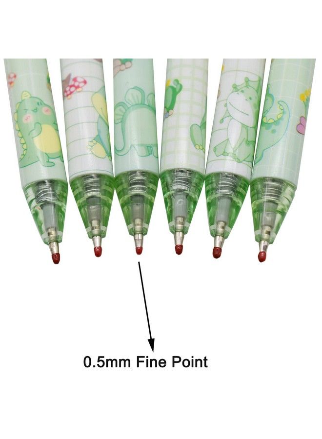 Maydahui 12Pcs Retractable Dinosaur Gel Pen Cute Kawaii Animal Pens Black Ink For Boys Office School Supplies - Image 4