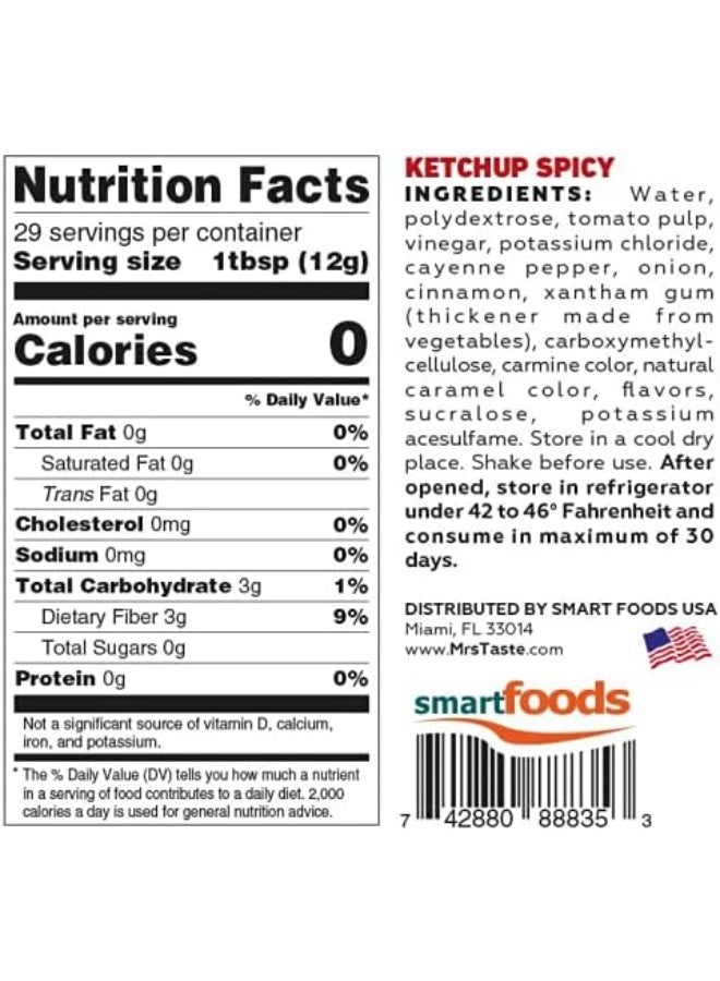 Mrs Taste Sugar Free Spicy Ketchup - Image 2