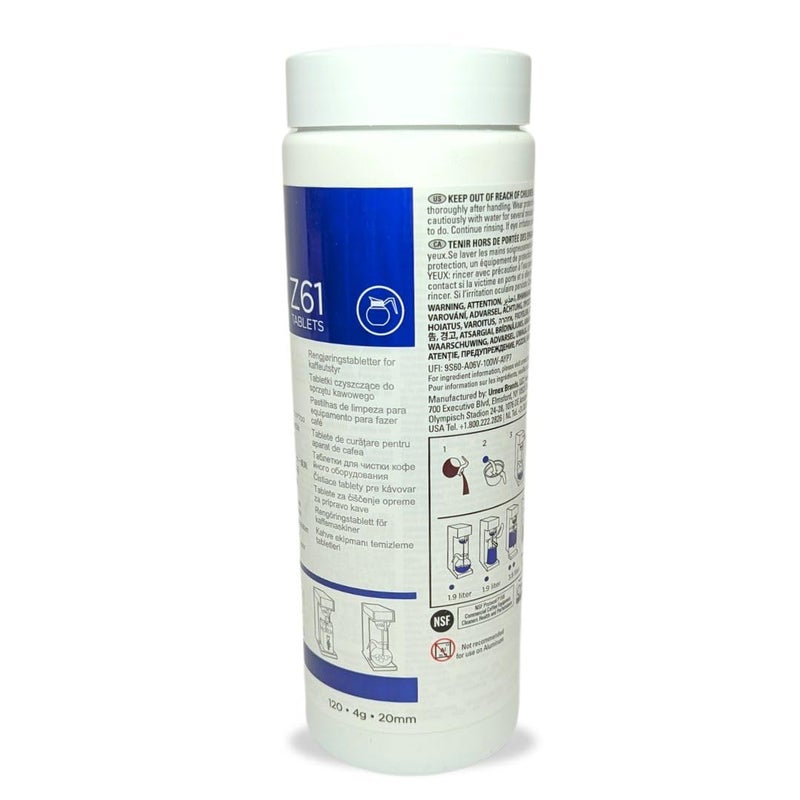 Urnex Tabz Coffee Brewer Cleaning Tablets - 120 Tablets - Image 2