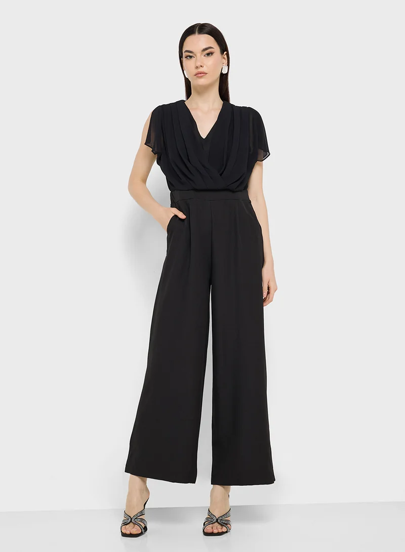Ginger Cowl Neck Tailored Jumpsuit