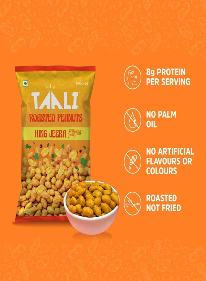 Taali Roasted Peanuts - Hing Jeera |Crunchy Healthy Snacks | No Trans Fat, Gluten free, Roasted Not Fried (Pack of 4 x 140 gms)(weight may vary) - Image 2