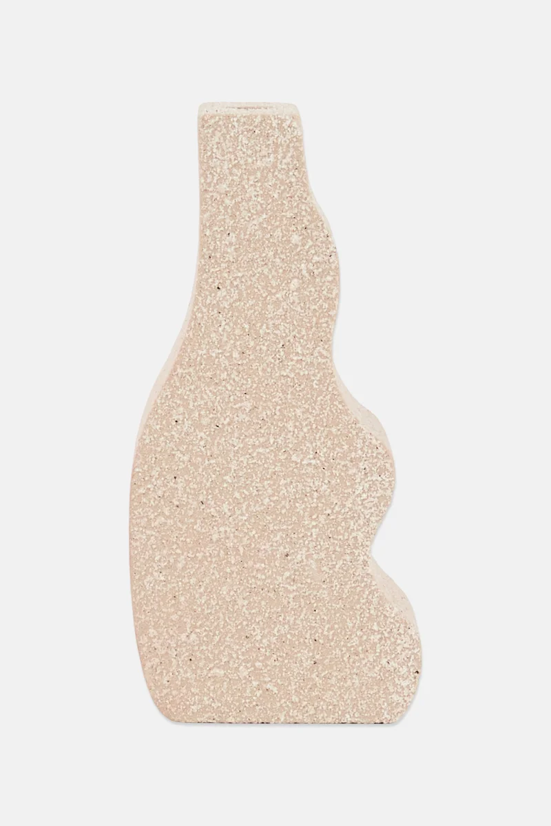 موي موتشو مزهرية موجة خشبية، بيج