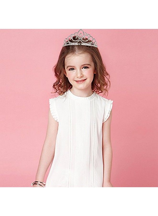 Exacoo Pack Of 2 Rhinestone Tiara Crown Exquisite Headband Comb Pin Wedding Bridal Birthday Tiaras - Image 5