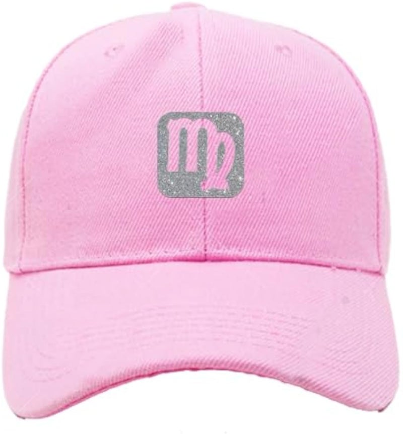 CAP PINK LOGO GRAY for men and women with sun protection.sports cap with distinctive shapes (F)