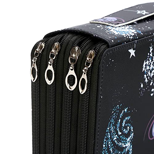 Lbxgap Portable Colored Pencil Case Organizer 103 Larger Individual Slots Holds 300 Pcs Pencils with Printing Pattern for Watercolor Pens or Markers, Pencil Case Organizer for Artist - Image 5