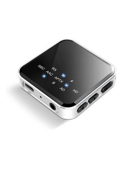 KASTWAVE Bluetooth 5.2 Transmitter Receiver for TV to Wireless Headphones,Speakers, APTX Adaptive,HD,Low Latency Wireless 3.5mm AUX Audio Adapter for PC ,Car ,Gym, Home Stereo System, 15hrs Playtime, Dual Link  - Image 1