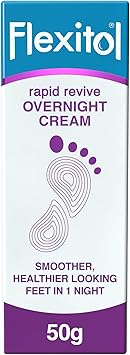 Flexitol Rapid Revive Overnight Foot Cream 30 Percent Urea for Extremely Dry Hard Rough Skin on Feet Results in 1 Night Clinically Proven Foot Care High Urea Suitable for Diabetics 50g - Image 1