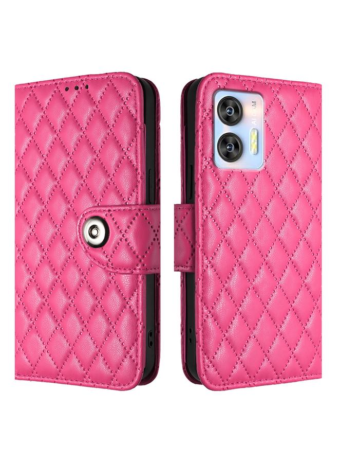 erorex Case For Oukitel C35 / C36 Rhombic Texture Flip Leather Phone Case with Lanyard - Image 2
