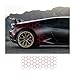 Bittwee Car Door Side Decals Automotive Body SelfAdhesive Wterproof DIY Hexagon Pattern Vinyl Door Side Graphics Stickers Decoration Accessories Universal for Vehicles SUV Trucks Red - Image 2