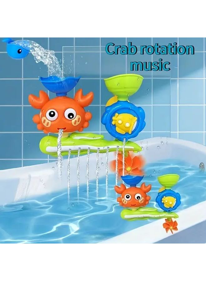 Windmill Bath Sprinkler Toy With Suction Cup Red Water Shooting For Bathtub Shower - Image 3