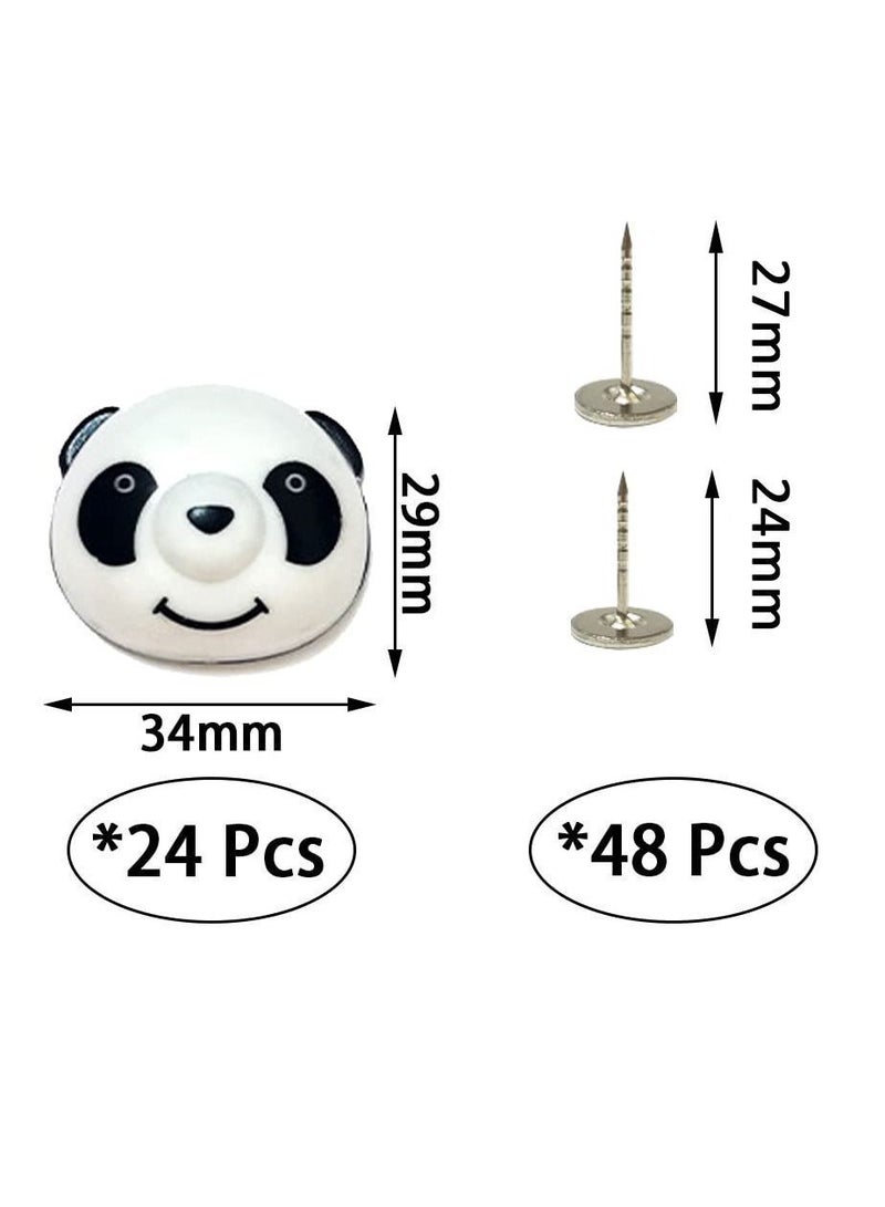 Y&D 24 Pcs Panda Shaped Duvet Cover Clips, Corner Holders Fasteners for Bedroom Fixing Holder Quilt Pins with Box ,Quilt Clips - Image 5