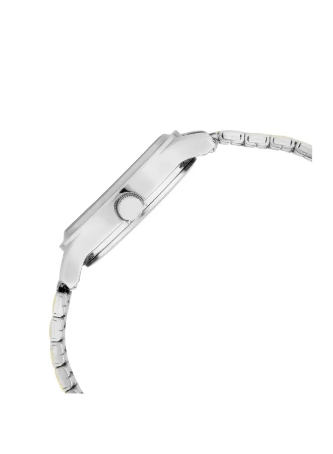 TITAN Titan Quartz Analog with Date Watch for Women With Silver Dial Two Toned Colour Metal Strap