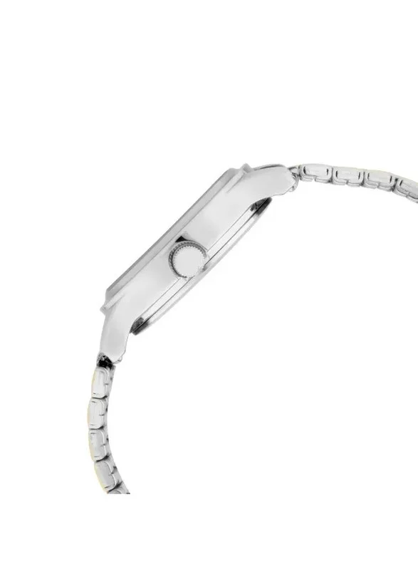 TITAN Titan Quartz Analog with Date Watch for Women With Silver Dial Two Toned Colour Metal Strap