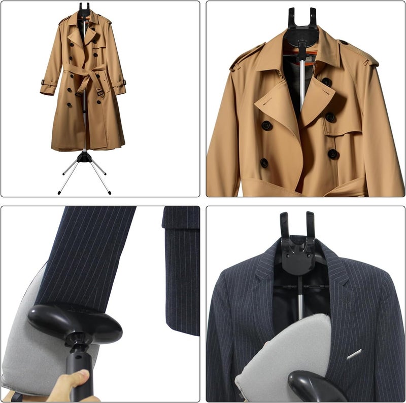 TONINT Handheld garment steamer clothes rack,Standing fabric steamer coat hanger,Folding garment clothes，Drying rack,Handheld hanging ironing machine hanger,Steam ironing machine accessories bracket - Image 4