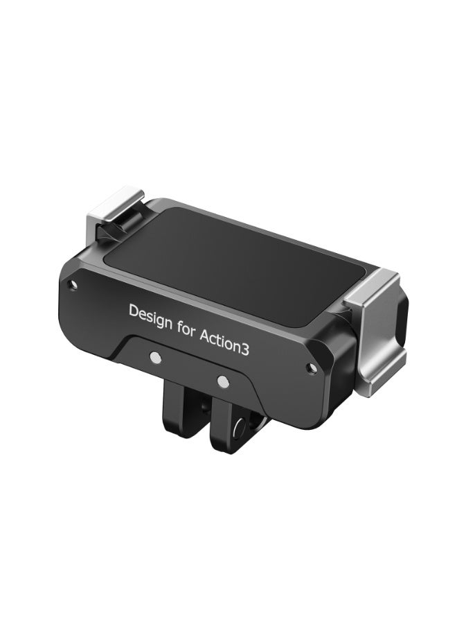 بولوز قاعدة معدنية مغناطيسية سريعة الفك من PULUZ متوافقة مع DJI Osmo Action 4/3 (باللون الأسود) - Image 3