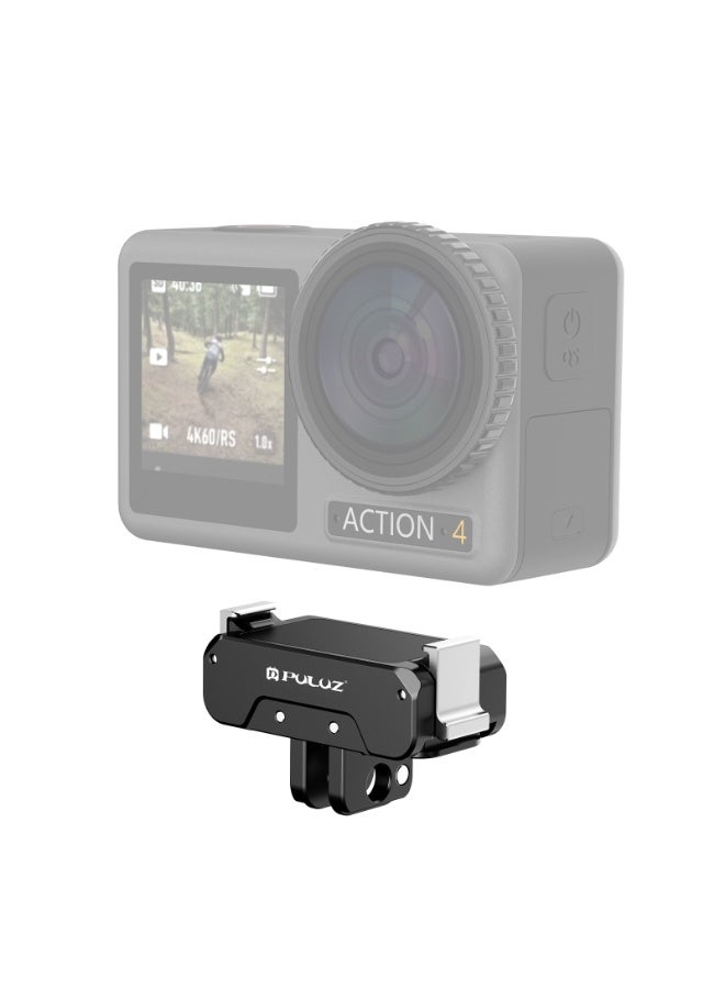 بولوز قاعدة معدنية مغناطيسية سريعة الفك من PULUZ متوافقة مع DJI Osmo Action 4/3 (باللون الأسود) - Image 1