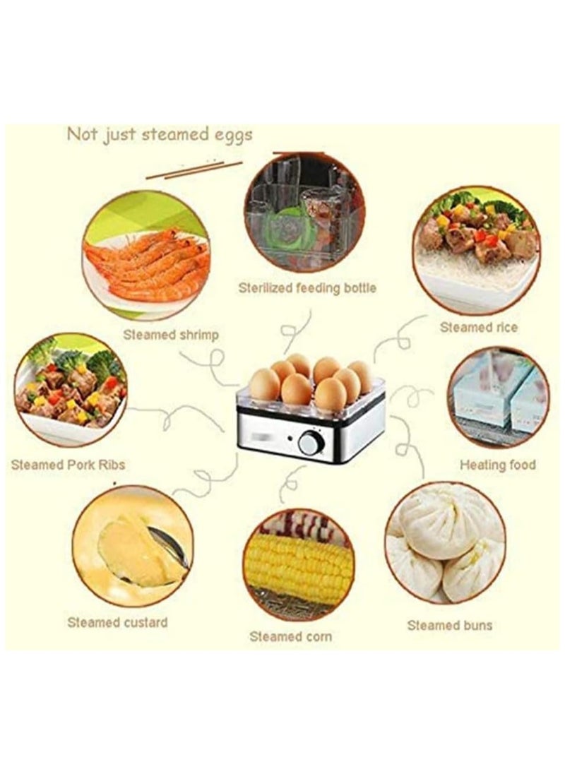Generic - 2 Tier Rapid Egg Cooker Electric with Timer Auto Shut Off 16 Eggs Large Capacity Egg Boiler Commercial Chefs Choice Egg Food Steamer Hard Boiled Egg Cooker for Hard Boiled Poached Scram - Image 1