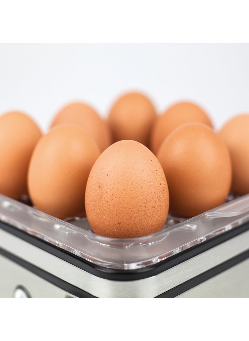 Generic - 2 Tier Rapid Egg Cooker Electric with Timer Auto Shut Off 16 Eggs Large Capacity Egg Boiler Commercial Chefs Choice Egg Food Steamer Hard Boiled Egg Cooker for Hard Boiled Poached Scram - Image 1