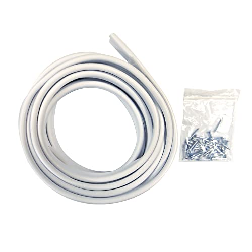 Frost King Tubular Vinyl Gasket Weatherstrip, 1/2" W, 1/4" T, 17' L, White (V18WH) - Image 3