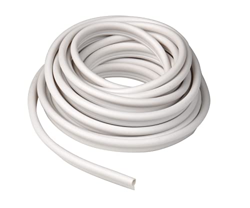 Frost King Tubular Vinyl Gasket Weatherstrip, 1/2" W, 1/4" T, 17' L, White (V18WH) - Image 1