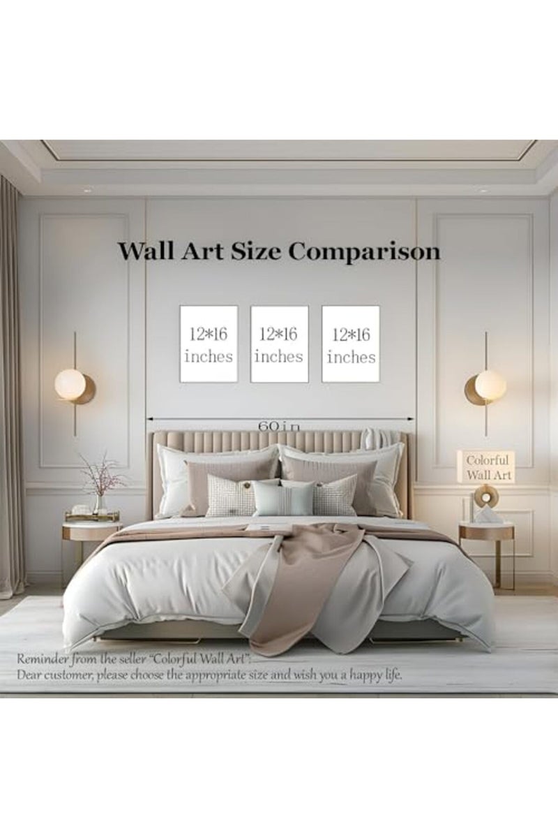Djmwtb Beige Bow Wall Art Set of 3 (Beige Bow, 12"x16" Poster) - Image 5