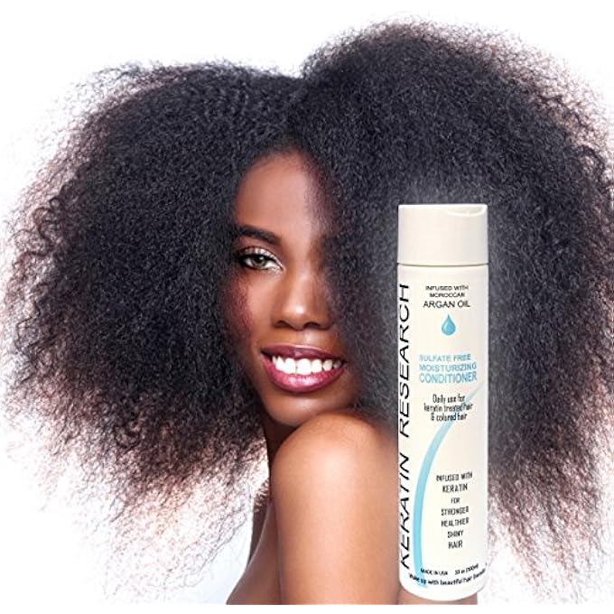 KERATIN RESEARCH ARGAN OIL CONDITIONER SULFATE FREE 10OZ WITH ARGAN OIL, JOJOBA OIL, COLLAGEN AMINO ACIDS, COLOR SAFE FOR MEN WOMEN ALL TYPES OF HAIR - Image 3