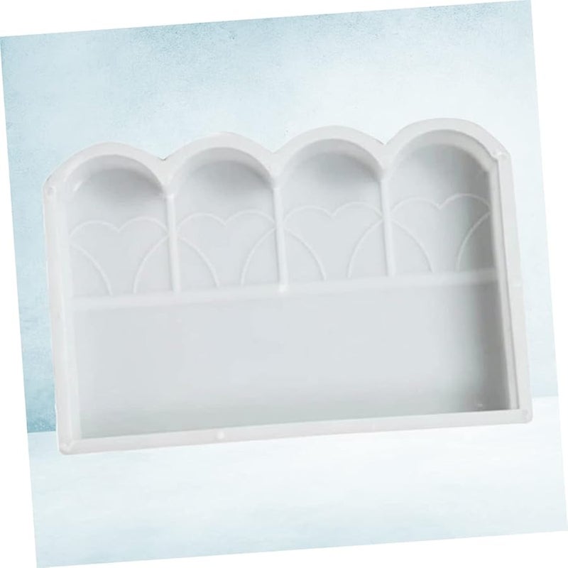 قالب سياج بلاستيكي أبيض قابلة لإعادة الاستخدام للاستخدام المنزلي لحواف الحدائق الخرسانية والأرصفة - Image 4