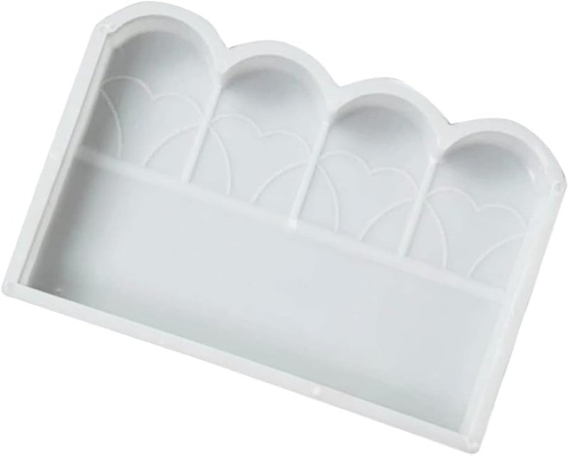 قالب سياج بلاستيكي أبيض قابلة لإعادة الاستخدام للاستخدام المنزلي لحواف الحدائق الخرسانية والأرصفة - Image 2