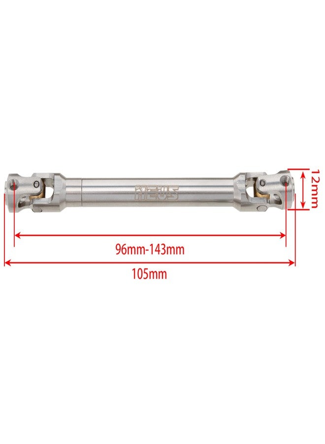 MEUS RACING 2pcs Universal Driveshaft for SCX10 SCX10 II Wraith TRX4 1/10 RC Crawler Upgrades Parts, 96-143mm - Image 2