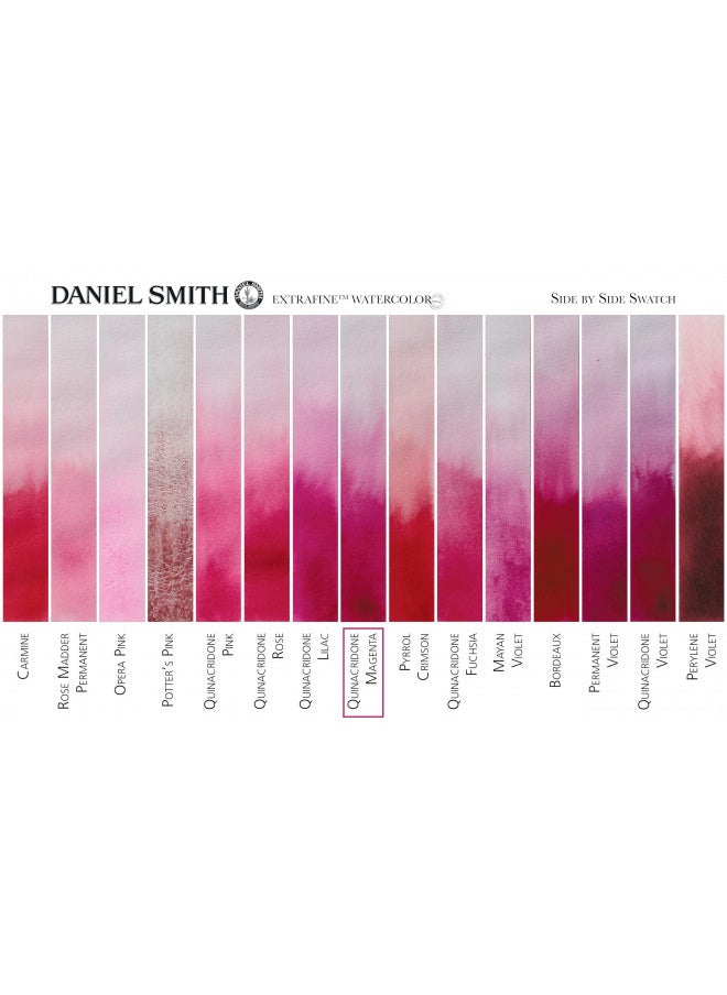Daniel Smith DANIEL SMITH 284600090 Extra Fine Watercolor 15ml Paint Tube, Quinacridone, Magenta, 0.5 Fl Oz (Pack of 1)  - Image 3