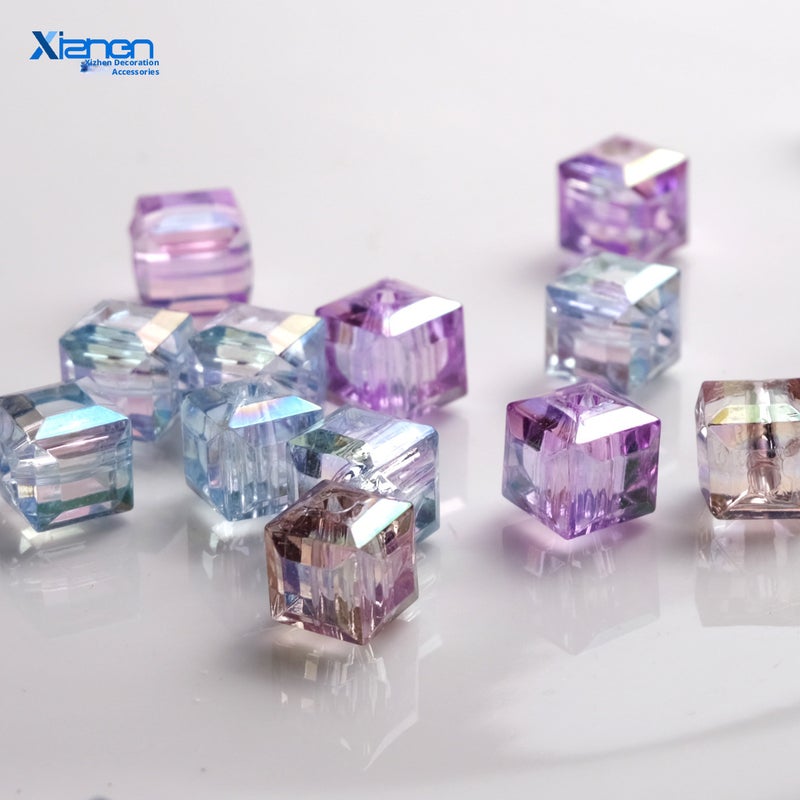 High-Transparency Colorful AB Coated Acrylic Beads for Jewelry Making - Image 3
