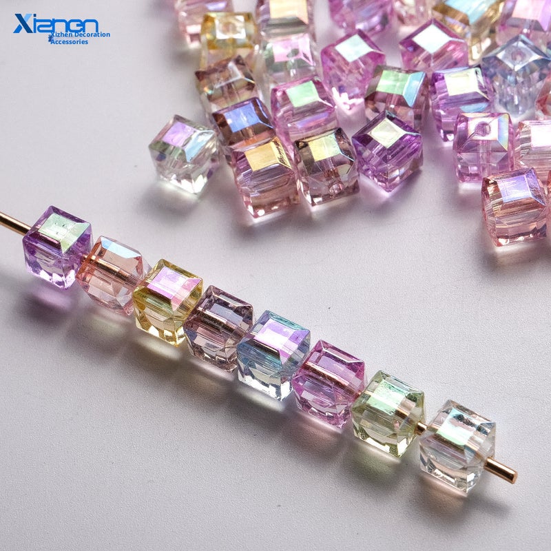 High-Transparency Colorful AB Coated Acrylic Beads for Jewelry Making - Image 2