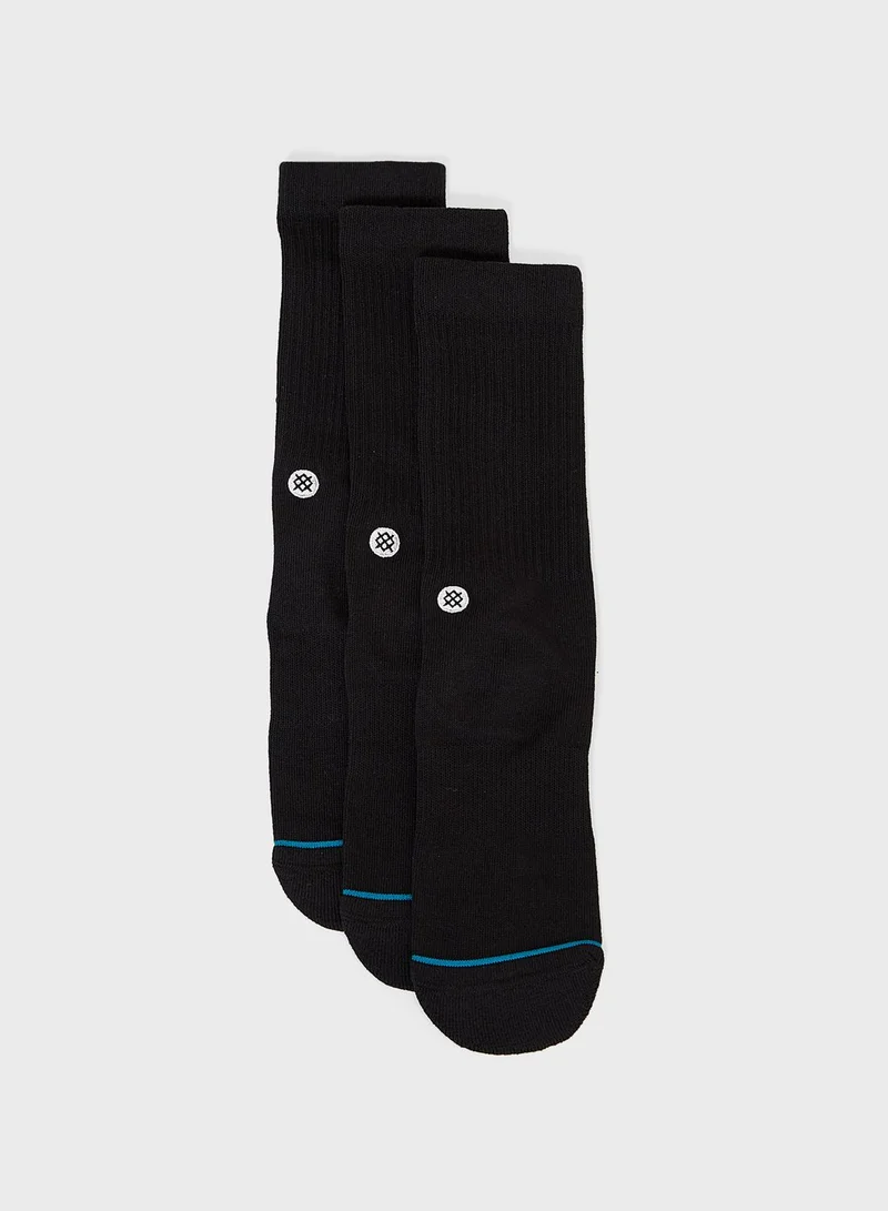 Stance 3 Pack Icon Crew Socks