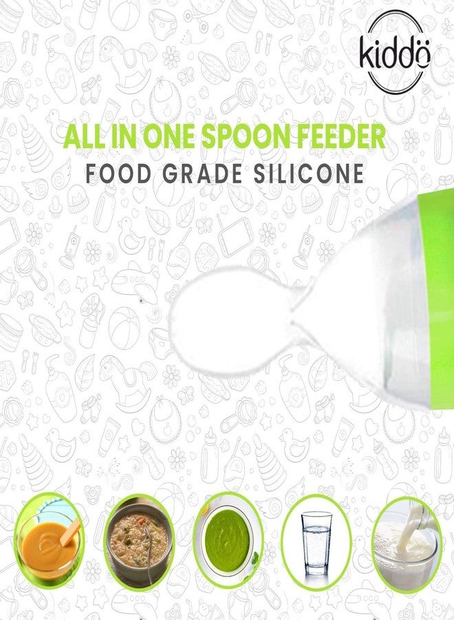 POPREX Newborn Baby Feeding Bottle Toddler Safe Silicone Squeeze Feeding Spoon Milk Cereal Bottle Baby Training Feeder (Random Color/90 ml) (Pink+Green, Pack of 2 - Image 5