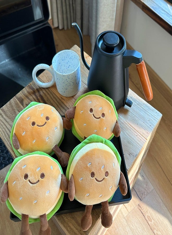 Goylmc Hamburger Plush Toy - Hamburger Stuffed Toys - Cute Food Plush Pillow - Room Decor Holiday Birthday for Kids Boys Girls (6") - Image 2
