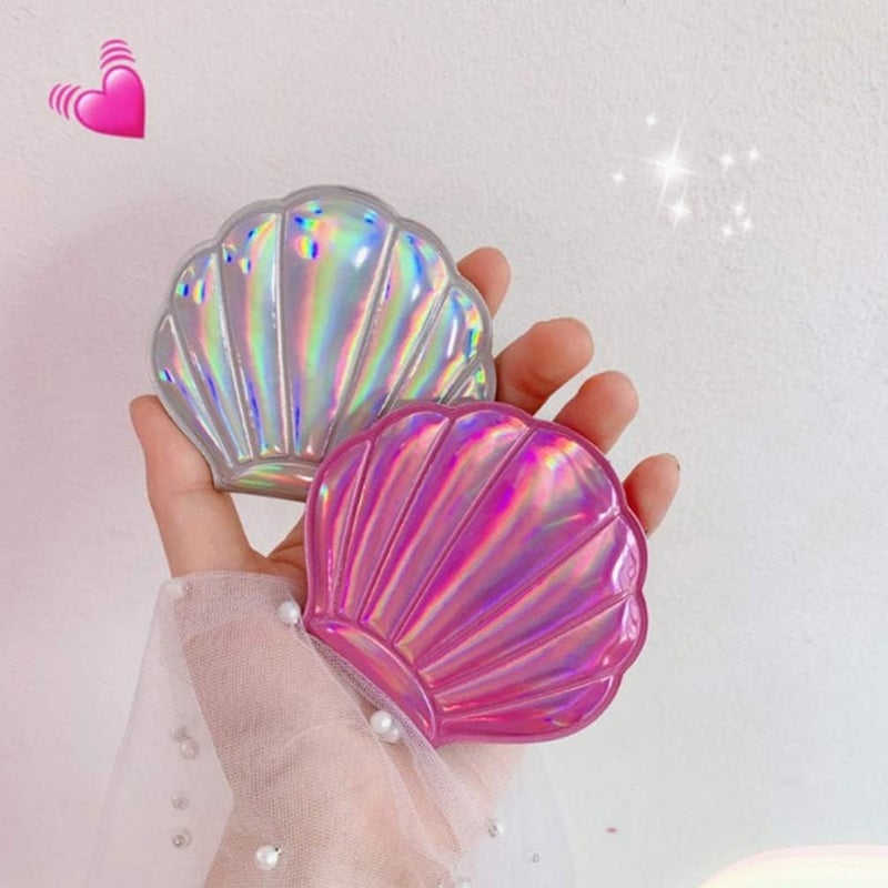 Pocket Mirror Womens Slim Wallet Mirror, Foldable Hand Held Mirror Portable Mirror Compact Double Sided Foldable Mirror for Makeup () Pocket Mirror Folding Mirror - Image 3