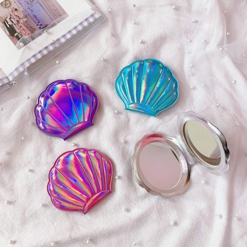 Pocket Mirror Womens Slim Wallet Mirror, Foldable Hand Held Mirror Portable Mirror Compact Double Sided Foldable Mirror for Makeup () Pocket Mirror Folding Mirror - Image 1