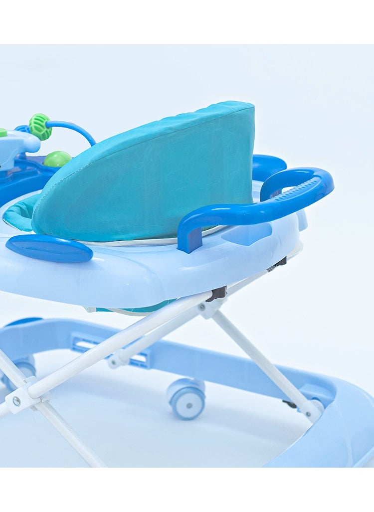 Rally Foldable Soft Cushioned Seat Baby Walker Blue  - Image 5