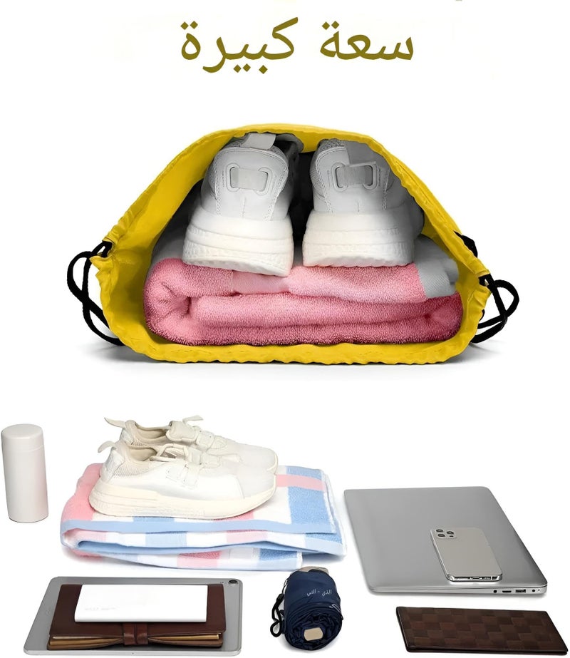 Storage Bag Set - 4 Pieces Nylon Bags for Travel and Outdoor, Versatile and Lightweight Bags for Organizing Gym and Camping Equipment, Color Random - Image 3