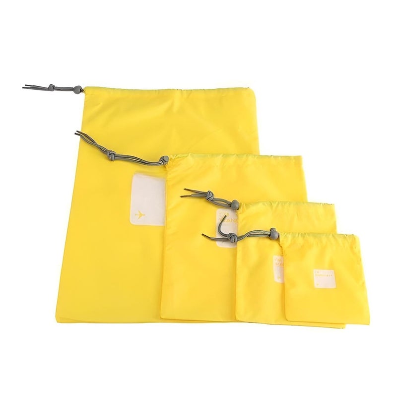Storage Bag Set - 4 Pieces Nylon Bags for Travel and Outdoor, Versatile and Lightweight Bags for Organizing Gym and Camping Equipment, Color Random - Image 1