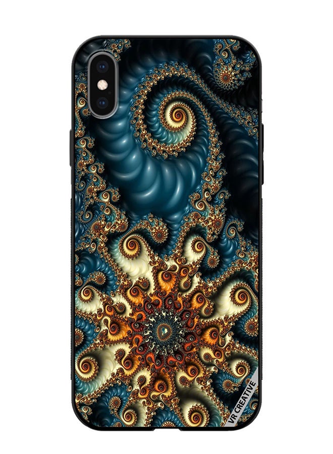 VR CREATIVE Protective Case Cover For Apple iPhone XS Max Mandala Design Multicolour - Image 1